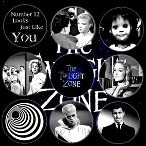 The Twilight Zone Button Pin Set Sci-Fi TV Jewelry